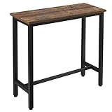 WOLTU 1x Bartisch Bistrotisch Stehtisch Esstisch, Metallgestell, Tischplatte aus MDF,...
