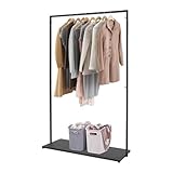lousriyy Kleiderständer Vertikales Regal Offener Kleiderschrank 160cm Höhe Garderobenständer...