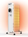 Midea NY1507-22M Ölradiator 1500W Energiesparend Leise, Elektroheizung mit 7 Rippen, Thermostat,3...