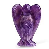 XIANNVXI 38mm Amethyst Schutzengel Kristalle Engel Figur Heilung Kristall Edelsteine Poliert Steine...