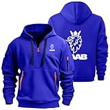 Herren Hoodies Pullover Sweatshirt for SAAB Print Pullover Mit Tasche Hoody Mit Halbem...