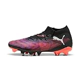 PUMA Damen Future 8 Match FG/AG WN's Fussballschuh, Black White-Glowing RED, 40 EU