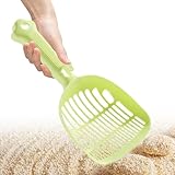 Katzentoilettenschaufel, Kotschaufel – Schaufel mit langem Griff, ergonomisches Sieb für...