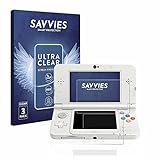 Savvies 6X Schutzfolie kompatibel mit Nintendo New 3DS Displayschutz-Folie Ultra-Transparent