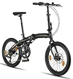 Licorne Bike Phoenix 2D Cross 20 Zoll Aluminium Faltrad Klapprad Scheibenbremse Discbremse...