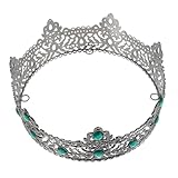 WRITWAA Mittelalterlicher Herren Haarschmuck mit Strass Leichter Hautfreundlicher Diadem für Prom...