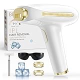 IPL Geräte Haarentfernung, 3 in 1 Dauerhafte Laser Haarentfernung mit Kühlfunktion und 25 J Max, 9...