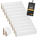 Vorteilspack KGM Hamburger Sockelleiste ECO Altberliner Profil – Weiß folierte MDF...