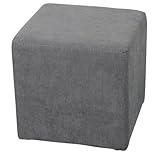 Staboos Sitzwürfel 42cm - Hochwertiger Sitzhocker Pflegeleichter Pouf Hocker - Sitzpouf mit nur 4kg...