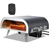VEVOR Propan-Pizzaofen Outdoor 12 Zoll Gas-Pizzamaker, tragbarer Pizzakocher mit verdicktem...