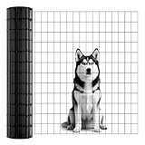 ARIFARO 0,9m x 15,2m Maschendraht Metallzaun - Gittergröße 5cm x 7,5cm - 2 mm Drahtdurchmesser mit...