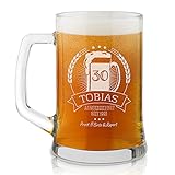 Maverton Bierkrug mit Gravur - Personalisierte Geschenke Männer - 500 ml - Geburtstagsgeschenk für...