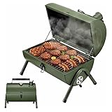 Klappbarer Holzkohlegrill, tragbarer Tischgrill für Garten, Camping, Picknick, kleine Größe,...