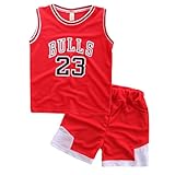 Odziezet Baby Kleidung Set Shirt Ärmlos + Shorts Junge Basketball Anzug 1-7 Jahre alt