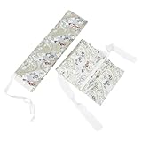 BESTonZON Japanischer Kimono Taillengürtel Damen mit Floralem Jacquard Muster und Polsterkissen...