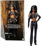 Barbie Signature Puppe, Aaliyah Sammelfigur im schwarzen Kunstleder-Outfit, inspiriert vom...