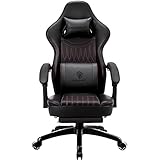 Dowinx Gaming Stuhl mit Frühling Kissen,Racing Gamer Stuhl Bürostuhl mit Massage, Ergonomischer...