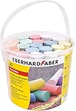 Eberhard Faber 526512 - Straßenmalkreiden in 6 leuchtenden Farben, Eimer mit 20 Kreiden, für...