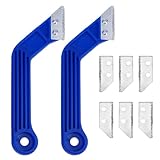 Sosoport Fugenverfugungswerkzeug Satz mit 8 Klingen Kunststoff Metall Spachtel für Silikon und...