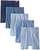 Hanes Herren TAGLESS® Boxershorts mit ComfortSoft®-Bund, verschiedene Einheiten, 5er-Pack, Blau,...