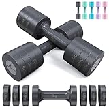 Hanteln Set, Sportneer Verstellbare Hanteln Frauen Set je 1–2,5 kg, 4-in-1 Kurzhanteln 2er Set,...