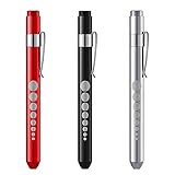 Newaner Diagnostikleuchte Pupillenleuchte Penlight (3-STÜCK), Wiederverwendbare Diagnostische LED...