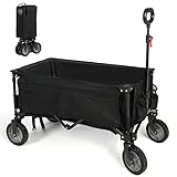 Timber Ridge Bollerwagen Faltbar Strand Transportwagen mit Seitentasche Getränkehalter...