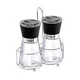 Westmark Menage Gewürzmühle, 3-tlg., Salz- und Pfeffermühle + Ständer mit Tragegriff,...