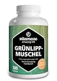 Grünlippmuschel Kapseln hochdosiert: 1500 mg Grünlippmuschel Pulver aus Neuseeland pro Tagesdosis,...