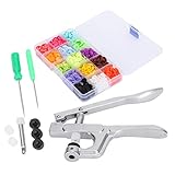 ANKROYU Druckknopf-Set, professionelle, robuste Knopfstanzmaschine mit Handpresszange T3, T5, T8,...