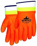 MCR Safety 6410SCHV Premium doppelt getauchte Hi-Viz PVC Jersey gefütterte Sandpapier-Oberfläche...