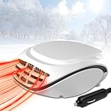 WODHMIEY 120W Auto-Heizlüfter, 12V Tragbarer Scheibenentfroster für den Winter, Effizientes...