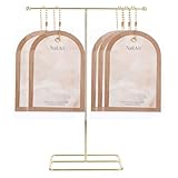 Abaodam Nagelkunst Displayhalter Satz mit T Förmigem Ständer Präsentationskarte für Künstliche...