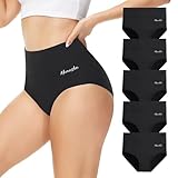 Momoshe Bauchweg Unterhose Damen Perioden Unterwäsche Hipster High Waist Hohe Taille Tanga...