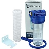 10 Zoll Wasserfilter Anschluss 1' Vorfilter Nachfilter für Hauswasserwerk GartenPumpen...