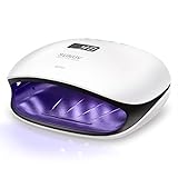 LED-Nagellampe, SUNUV 48W Professioneller UV-Nageltrockner für Gelpolitur-Härtungslichtmaschine,...