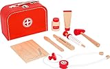 small foot Spielset 'Arztkoffer' aus Holz, inkl. Spritze, Stethoskop, Thermometer uvm., ab 3 Jahren,...