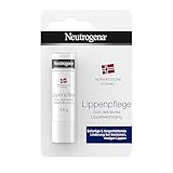 Neutrogena Lippenpflege (4,8 g), Lippenpflegestift mit Glycerin für trockene rissige Lippen,...