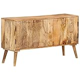 Youuihom Esszimmerschrank Schrank Wohnzimmer Sideboard Flur Sideboard Mango Massivholz 110x30x60 cm...