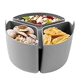 Shurzzesj Silikon-Topf-Trennwände zum Kochen, faltbarer Slow Cooker-Trenner, 3 Fächer,...