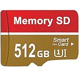 kacbuy SD Karte 512 GB Speicherkarte High Speed Memory Card Wasserdicht TF Karte Videoaufnahmen SD...