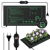 Mojimdo 50W Heizmatte Pflanzen mit Thermostat - Schnelle Erwärmung, Feuerschutz, Wärmematte zur...