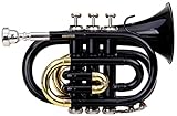 Classic Cantabile Brass TT-400 Bb-Taschentrompete (Messing, Schallbecher Durchmesser: 93 mm,...