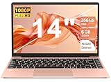 AOCWEI Laptop Celeron N4020 Up to 2.8Ghz, Laptops 14 Inch Win 11 Con 5G WiFi 6+256GB SSD Erweiterung...