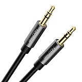 deleyCON 5m Klinke Audio Stereo AUX Kabel 3,5mm Klinkenkabel Audiokabel Metallstecker Handy...