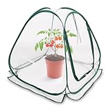 Mini Pop-Up Folien Gewächshaus 60 x 60 cm – Kleines Treibhaus für Gemüse, Blumen & Pilze –...