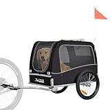 Tiggo VS Classical Large Hundeanhänger Fahrradanhänger für Hunde bis 30kg Hundefahrradanhänger...