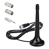 FM UKW DAB Radio Antenne Fm Antenne für Stereoanlage Universale Zimmerantenne mit Magnetfuß und 3m...