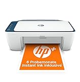 HP DeskJet 2721e Multifunktionsdrucker (HP+, Drucker, Scanner, Kopierer, WLAN, Airprint) inklusive 6...