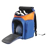 ENTEYA Bowling-Rucksack mit Schuhtasche – Einzelball bis 45,7 cm, Blau, 18 inches, Bowlingtasche...